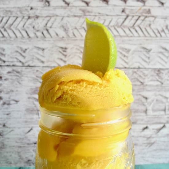 Mango and Lime Sorbet