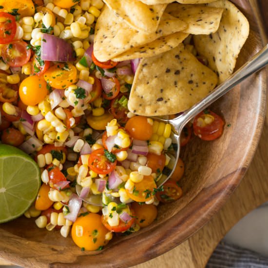 Honey Lime Corn Salsa
