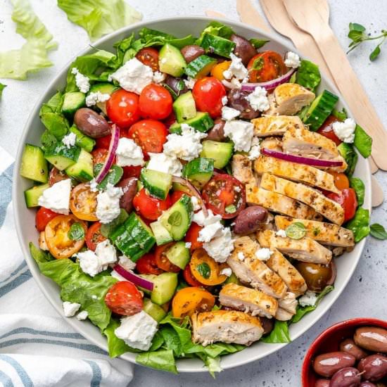 EASY GREEK CHICKEN SALAD