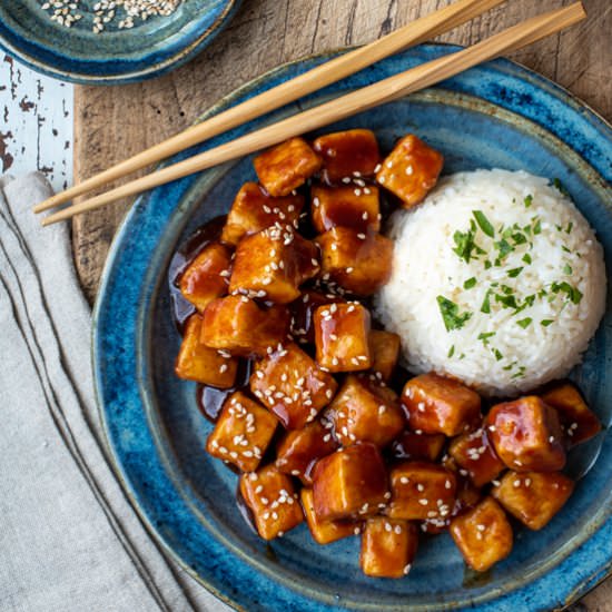 Spicy Sticky Tofu