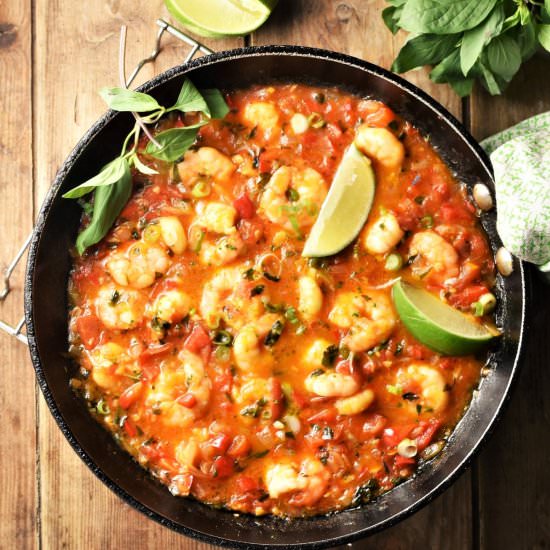 Healthy Shrimp in Coconut Sauce