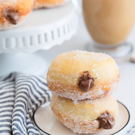 Nutella Stuffed Donuts