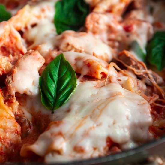 Cheesy Stovetop Lasagna