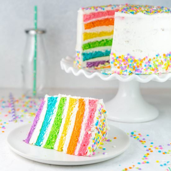 Rainbow Layer Cake