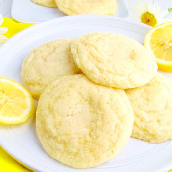 Soft Lemon Sugar Cookies