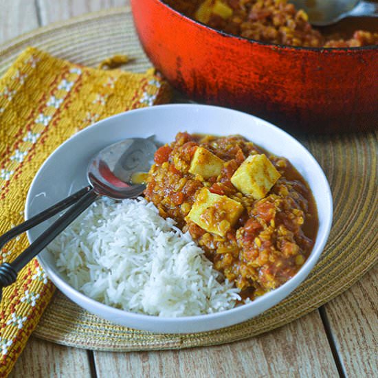 Paneer Lentil Curry