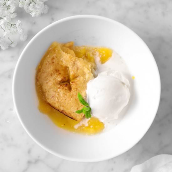 Bourbon Peach Cobbler