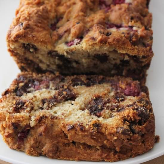 Dark Chocolate Raspberry Bread