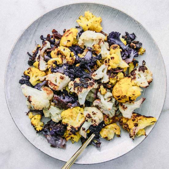 Roasted Rainbow Cauliflower