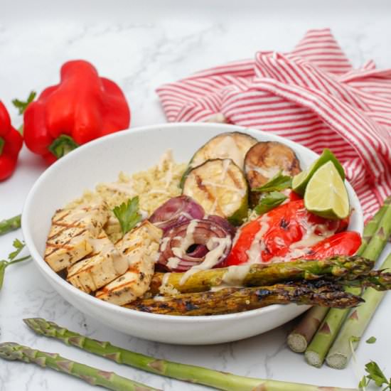 Grilled Vegetables Bouddha Bowl