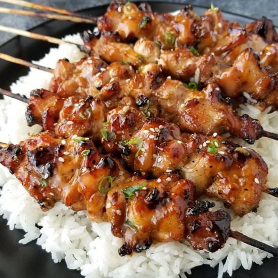 teriyaki chicken skewers