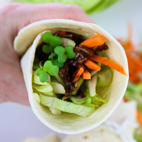Vegan Hoisin “Duck” Wraps