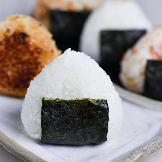 Classic Japanese Onigiri Rice Ball
