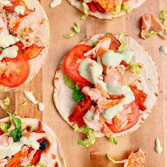 Salmon BLT Tacos