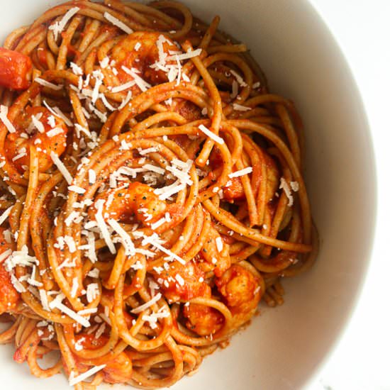 Spicy Shrimp Pasta