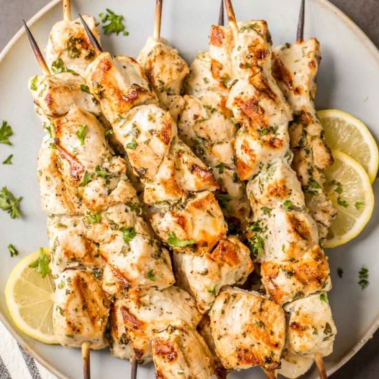 Grilled Chicken Kabobs