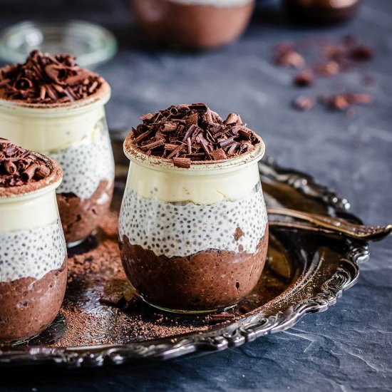 Keto Tiramisu Chia Pudding