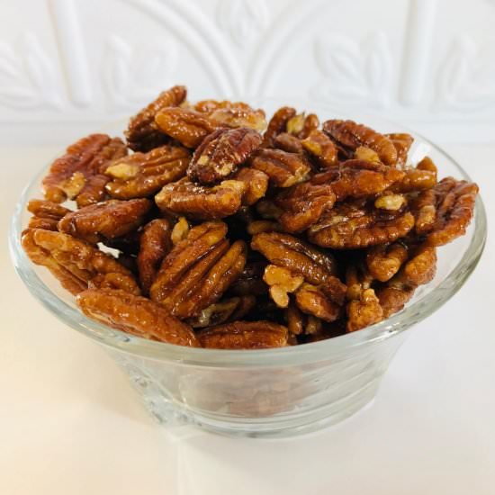 Stovetop Candied Pecans