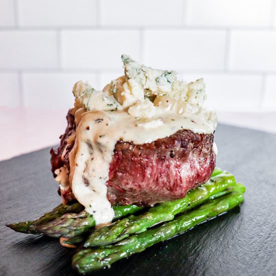 Keto Filet Mignon With Blue Cheese