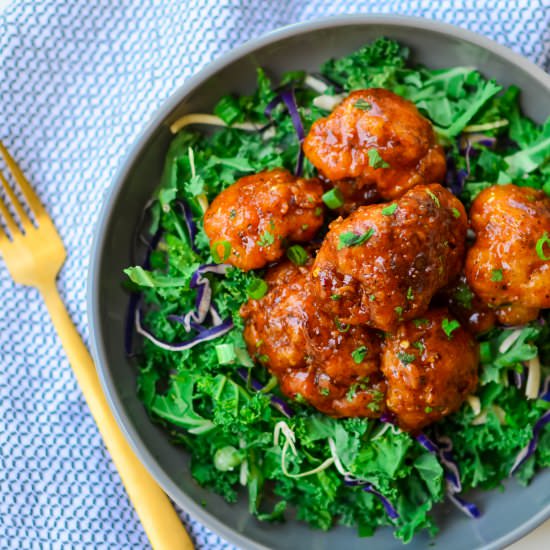 Spicy Honey Butter Cauliflower Wing
