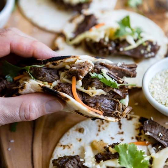 Korean Flavored Instant Pot Tacos