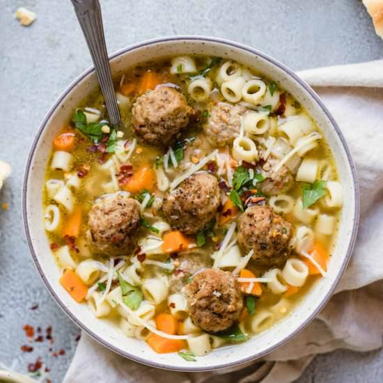 Instant Pot Meatball Soup