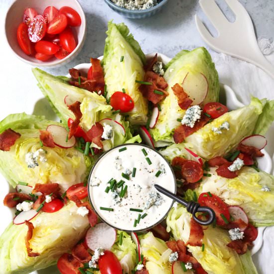 Classic Wedge Salad w/ Blue cheese