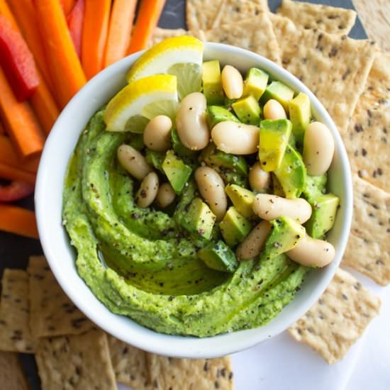 Lemon Avocado Hummus