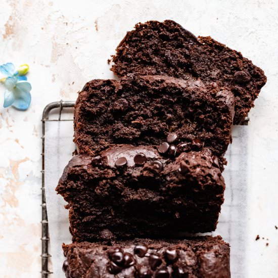 Vegan Chocolate Zucchini Bread