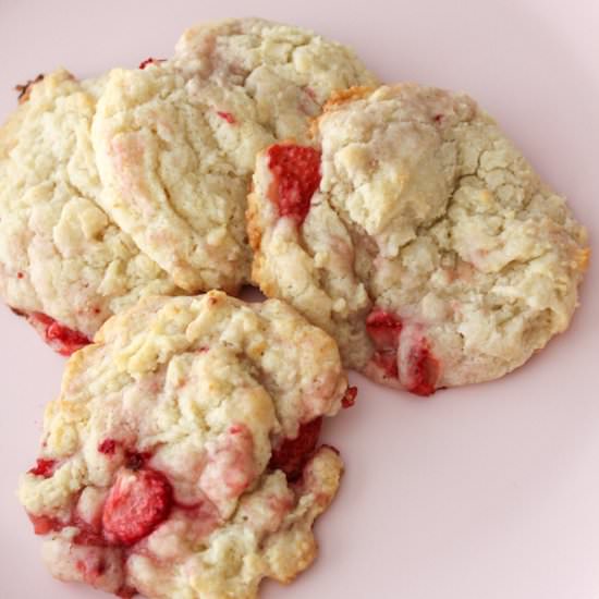 Strawberry Cream Cheese Cookies