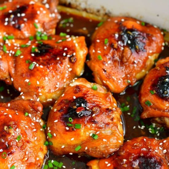 Asian Baked Chicken Thighs