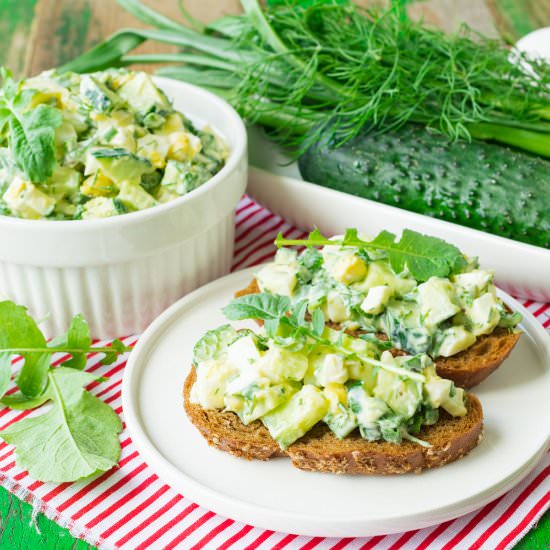 Green Onion and Egg Salad