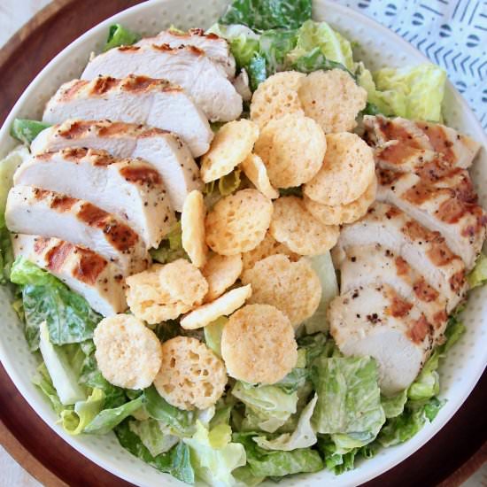 Healthy Chicken Caesar Salad