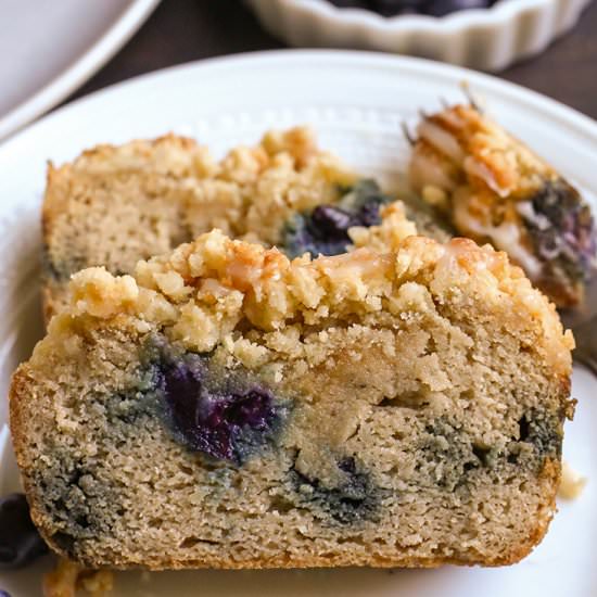 Paleo Blueberry Streusel Bread