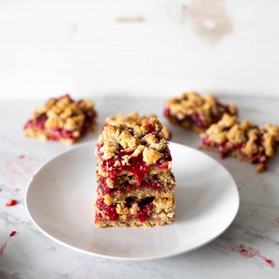 Vegan Raspberry Bars