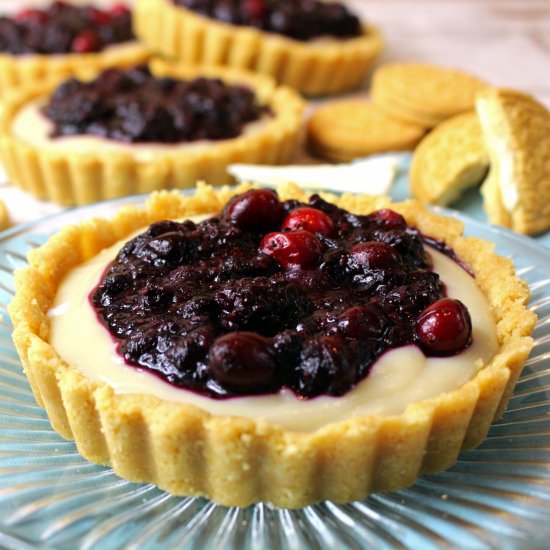White Chocolate Berry Cream Pie