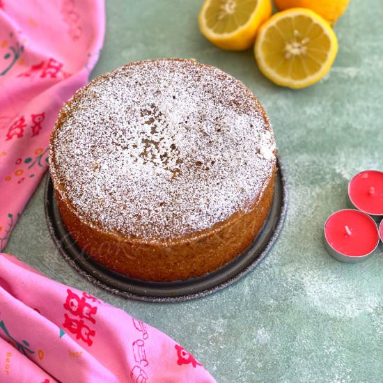 Eggless Lemon Drizzle Cake
