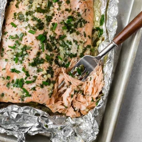 Grilled Salmon in Foil