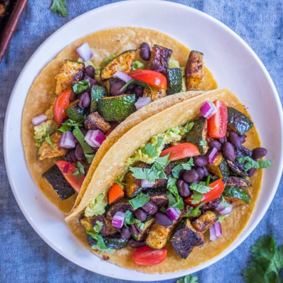 Blackened Zucchini Tacos