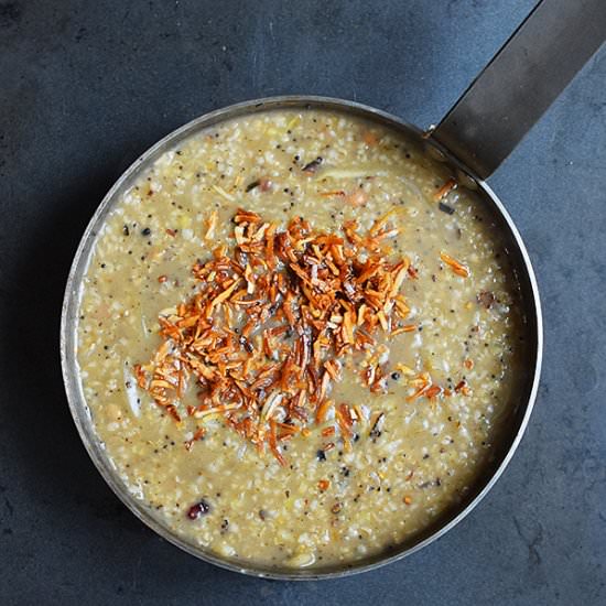 Savoury Oatmeal Porridge/Pongal