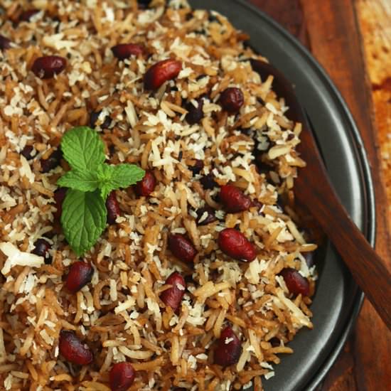 Peanut Sweet Rice With Coconut