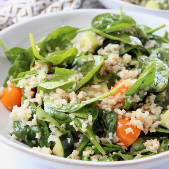 Greek Cauliflower Rice Salad