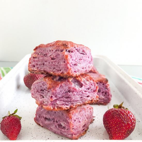 Purple Sweet Potato Biscuits