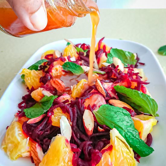 Beet orange salad