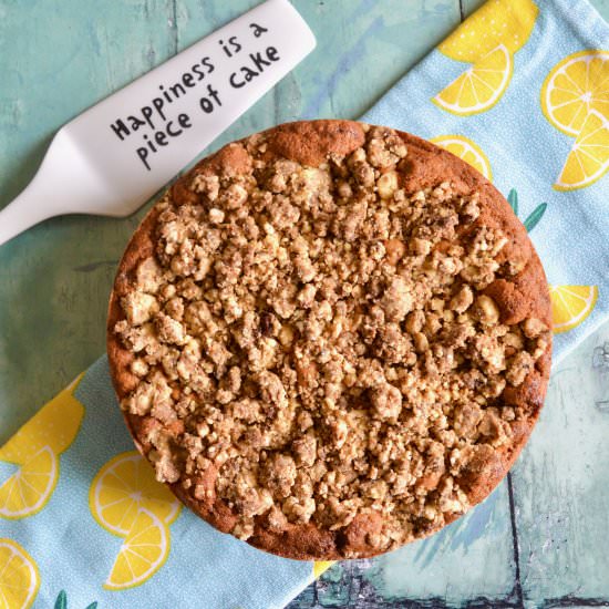 Apple and Ginger Crumble Cake