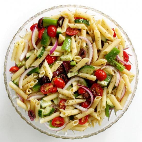 GF/V Greek Pasta Salad