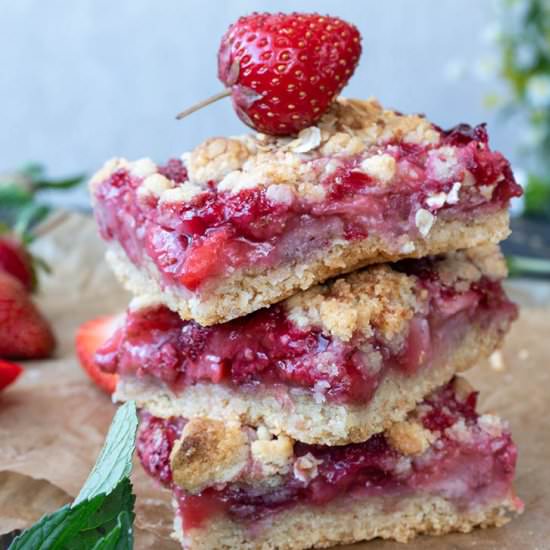 Strawberry Crumb Bars