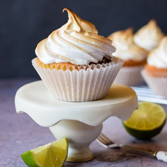 Lime Meringue Cupcakes