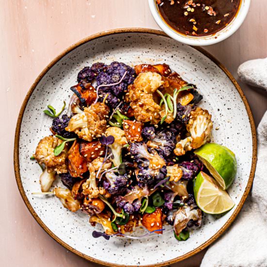 Maple Sriracha Cauliflower