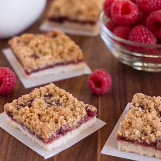 Raspberry Crumble Bars